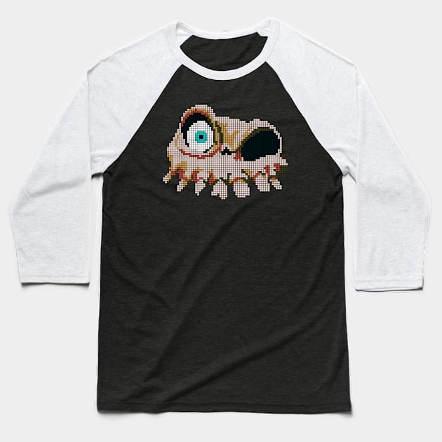 MediEvil - Sir Daniel Fortesque (Pixelated #1) Baseball T-Shirt by InfinityTone